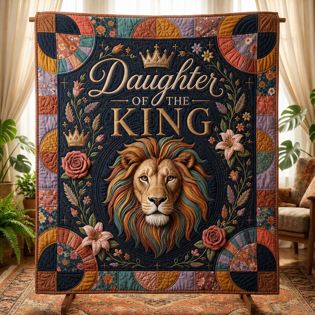 Boho Kingdom Grace Quilted Blanket printed blanket