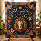 Boho Kingdom Grace Quilted Blanket printed blanket