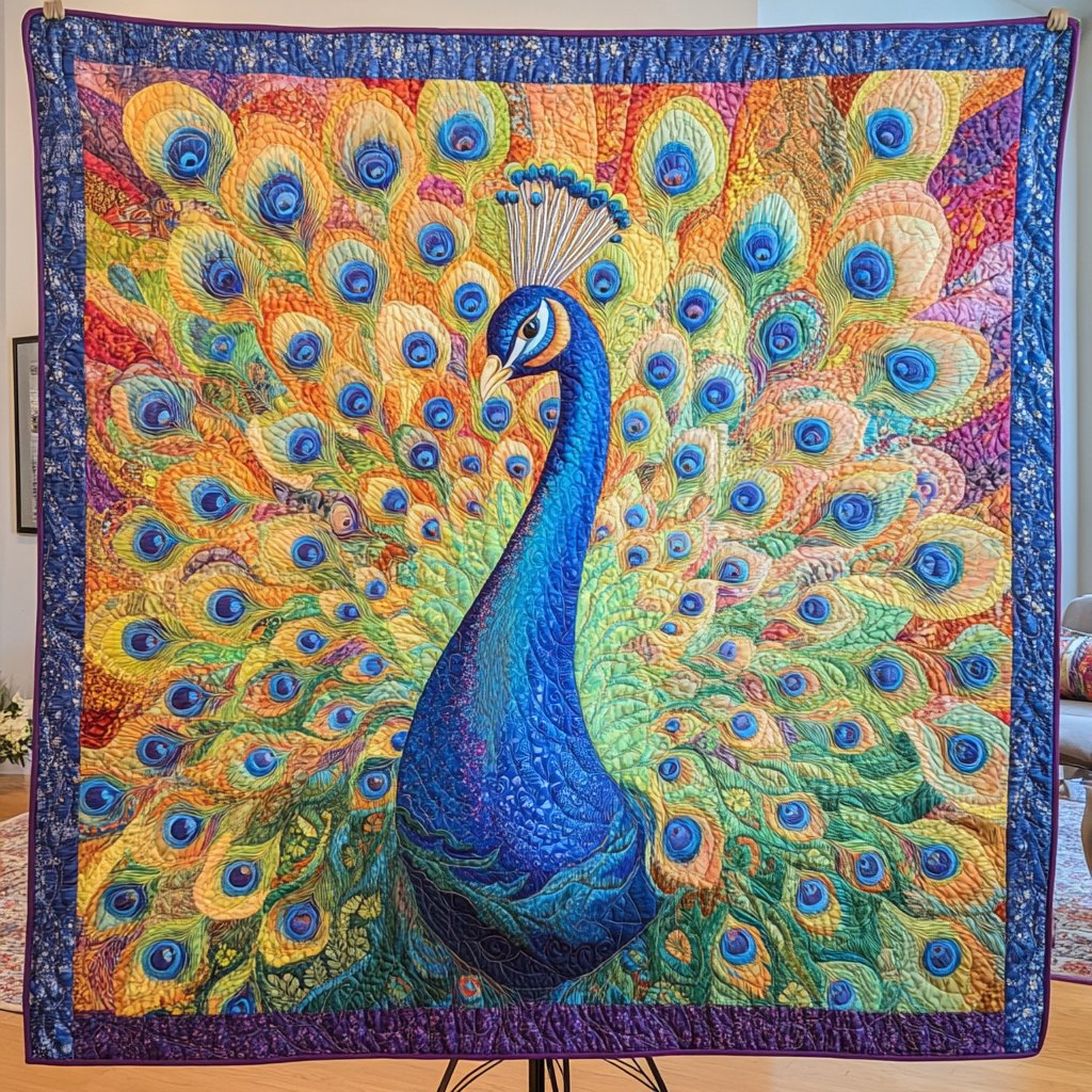 Bold Beauty Quilted Blanket printed blanket