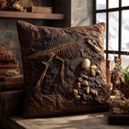 Bones Abyss Quilted Cushion Cover printed cushion cover