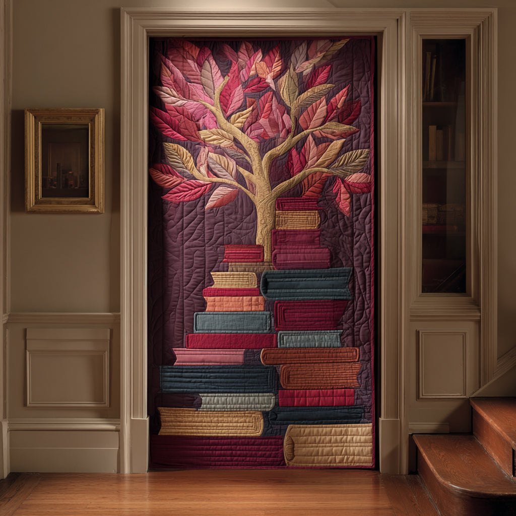Book Haven Quilted Door Curtain printed door curtain