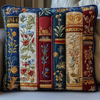 Bookish Quilted Cushion Cover printed cushion cover