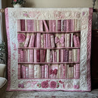 Books Are My Love Language Quilted Blanket printed blanket