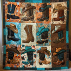 Boots & Hats Heritage Quilted Blanket printed blanket