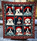 Boston Snuggles Quilted Blanket printed blanket