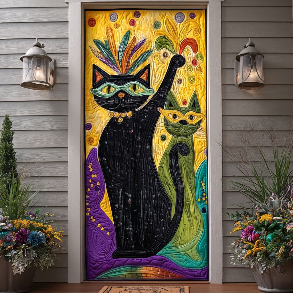 Bourbon Street Whisper Quilted Door Curtain printed door curtain