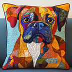 Boxer Dog Quilted Cushion Cover printed cushion cover