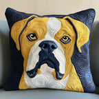 Boxer Dog Quilted Cushion Cover printed cushion cover