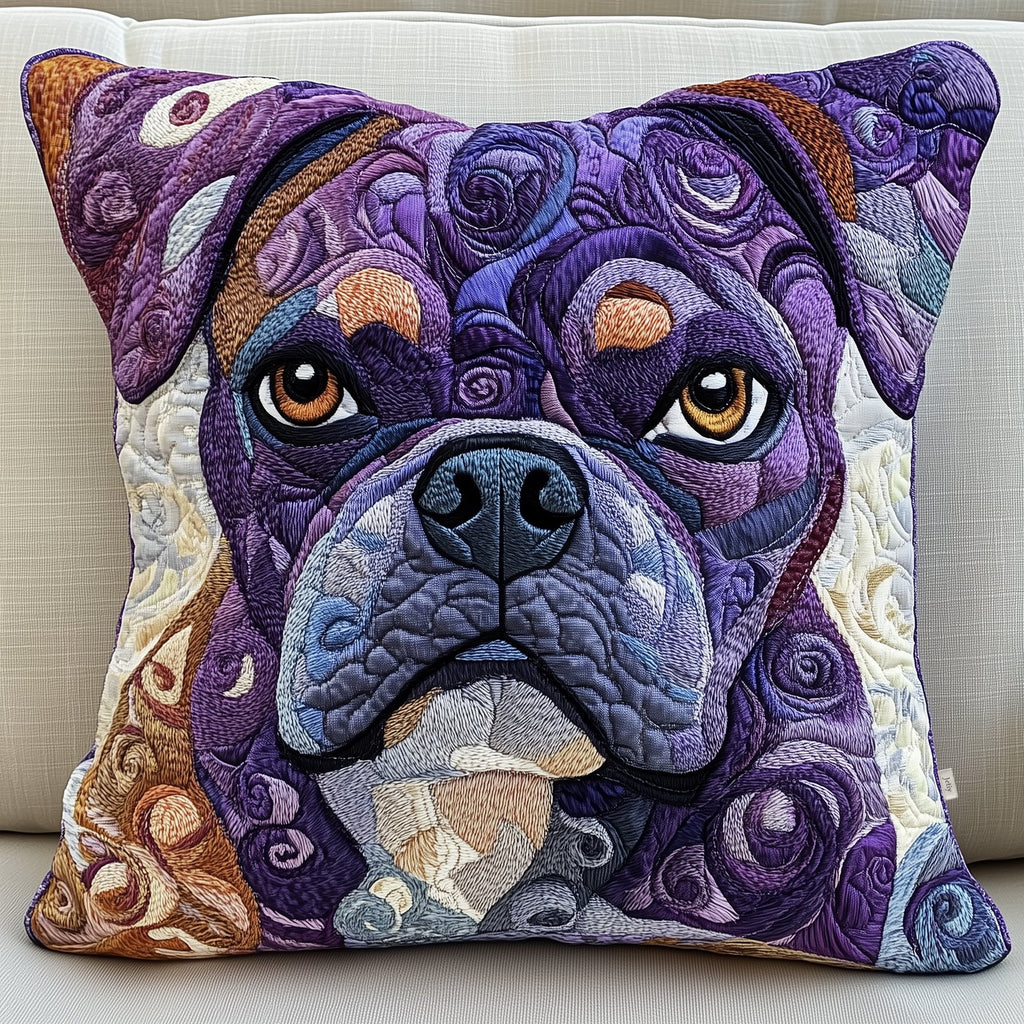 Boxer Dog Quilted Cushion Cover printed cushion cover