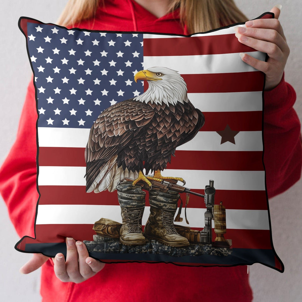 Brave Frontier Quilted Cushion Cover printed cushion cover