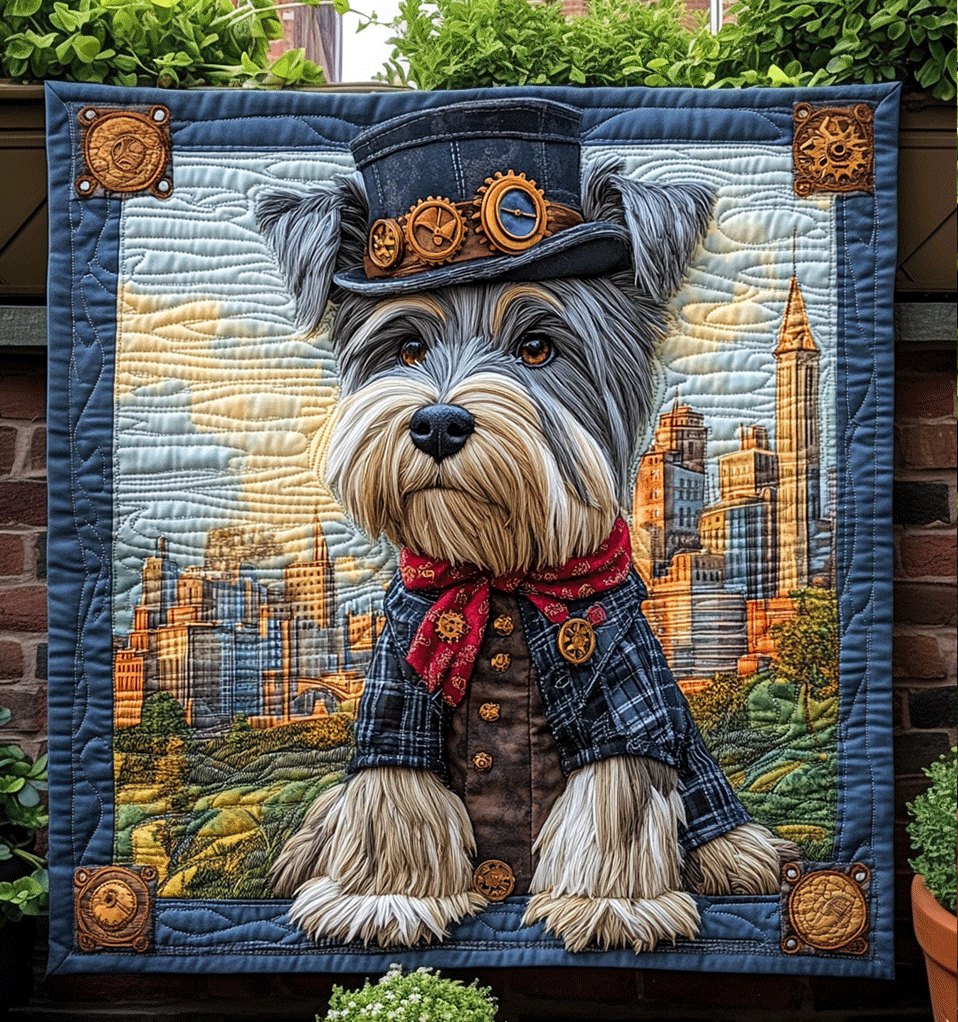 Brave Scottie Adventures Quilted Blanket printed blanket
