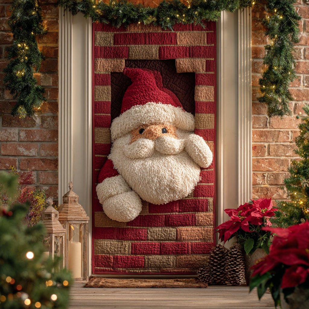 Brickside Santa Quilted Door Curtain printed door curtain
