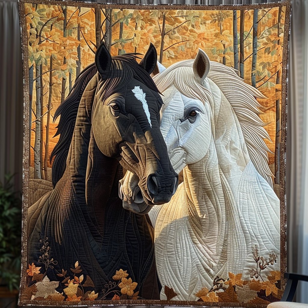 Bridle and Bond Quilted Blanket printed blanket