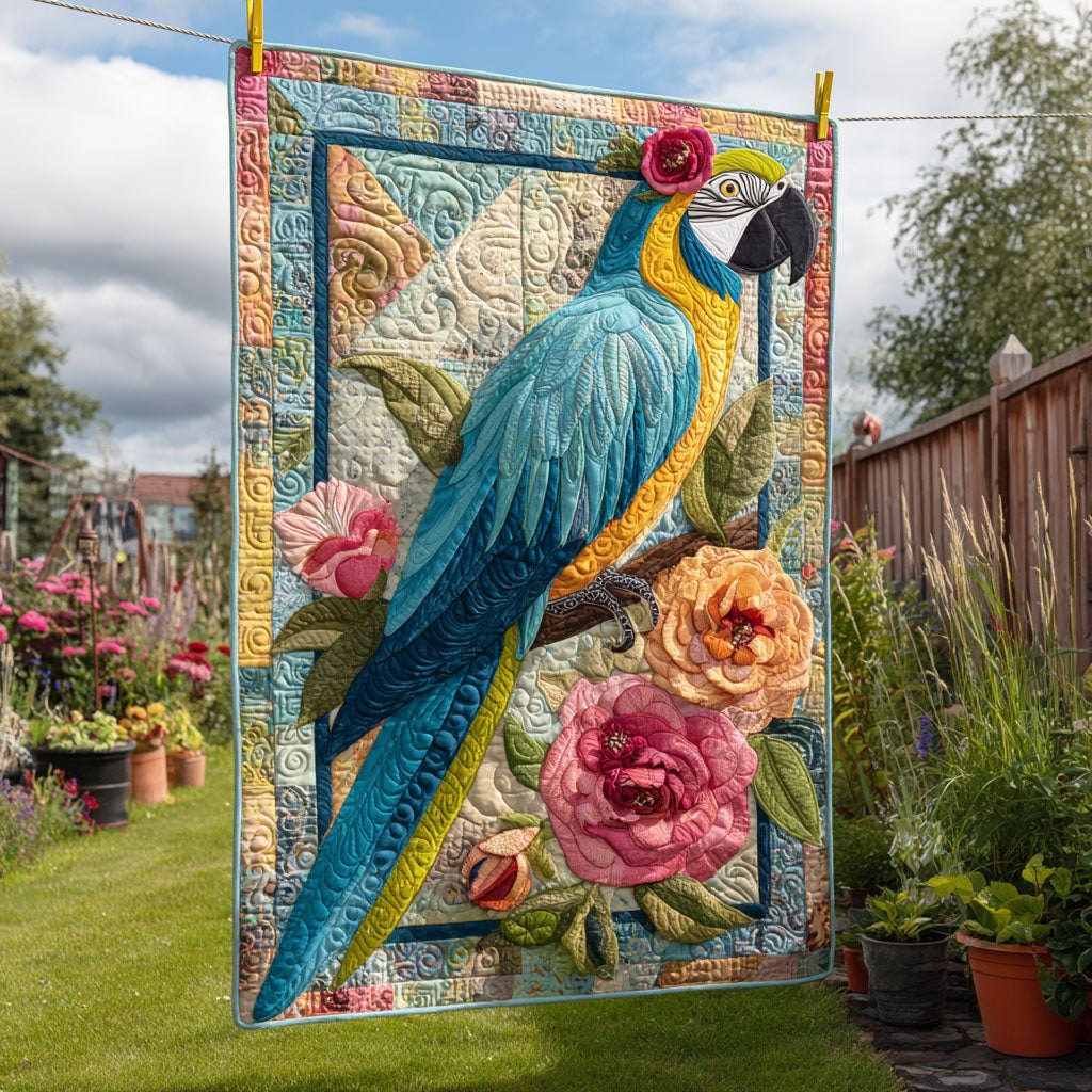 Bright Beak Quilted Blanket printed blanket