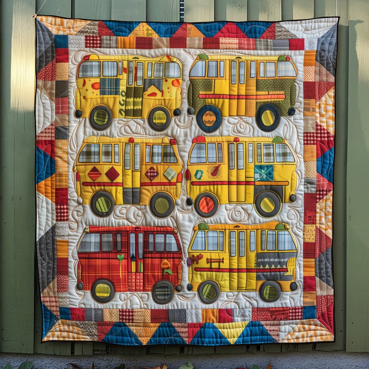 Bright Beginnings Quilted Blanket printed blanket