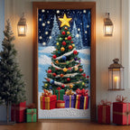 Bright Star Quilted Door Curtain printed door curtain