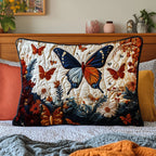 Butterfly Bliss Quilted Bedding Cushion Cover printed cushion cover