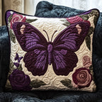 Butterfly Dreams Quilted Cushion Cover printed cushion cover