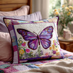 Butterfly Petals Quilted Cushion Cover printed cushion cover