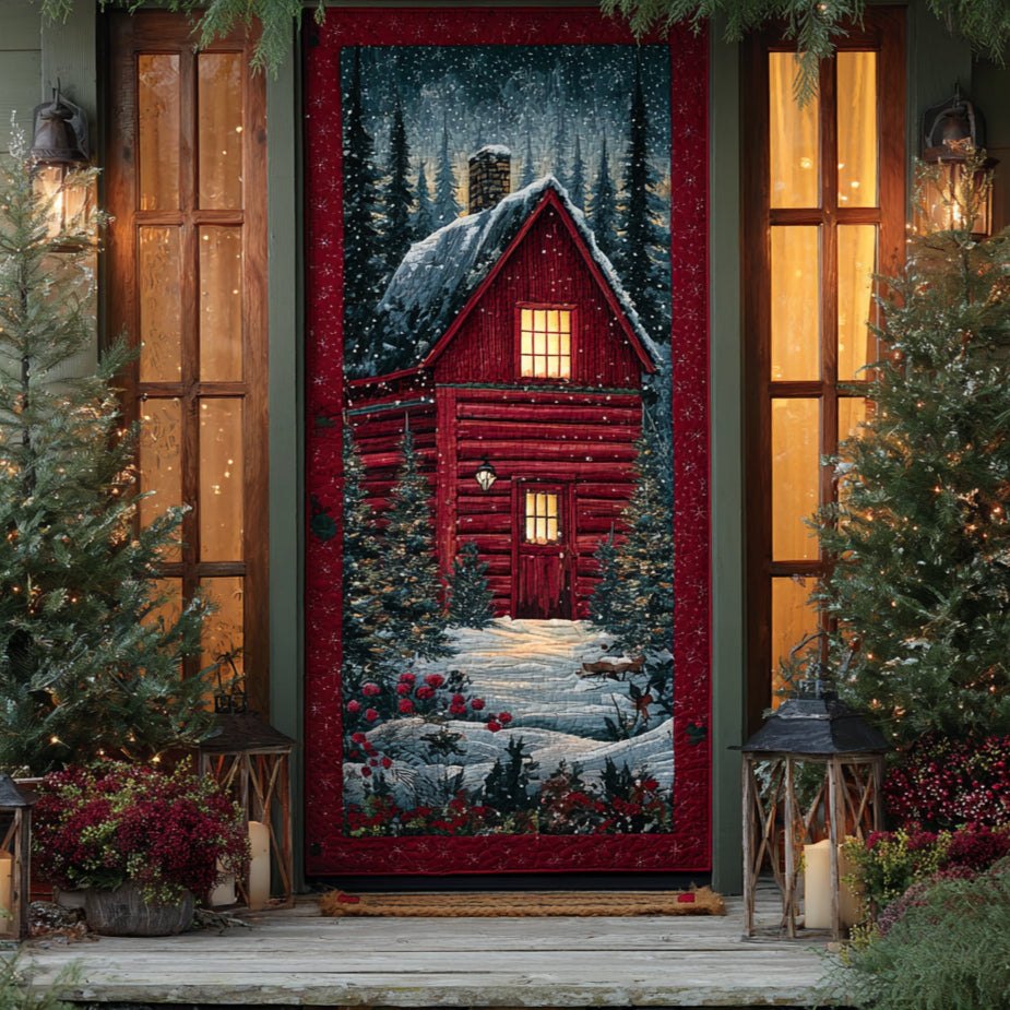 Cabin Comfort Quilted Door Curtain printed door curtain