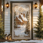 Cabin Serenity Quilted Door Curtain printed door curtain