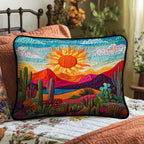 Cactus Glow Quilted Bedding Cushion Cover printed cushion cover