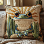Cactus Leap Quilted Cushion Cover printed cushion cover