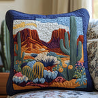 Cactus Painting Quilted Cushion Cover printed cushion cover