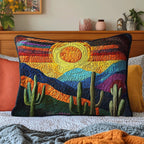 Cactus Sunset Quilted Bedding Cushion Cover printed cushion cover