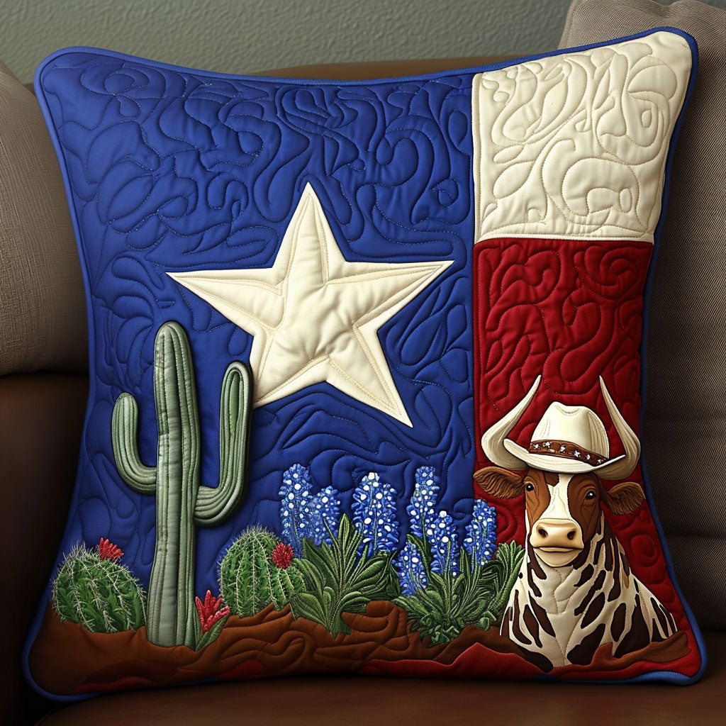 Cactus Trails Quilted Cushion Cover printed cushion cover
