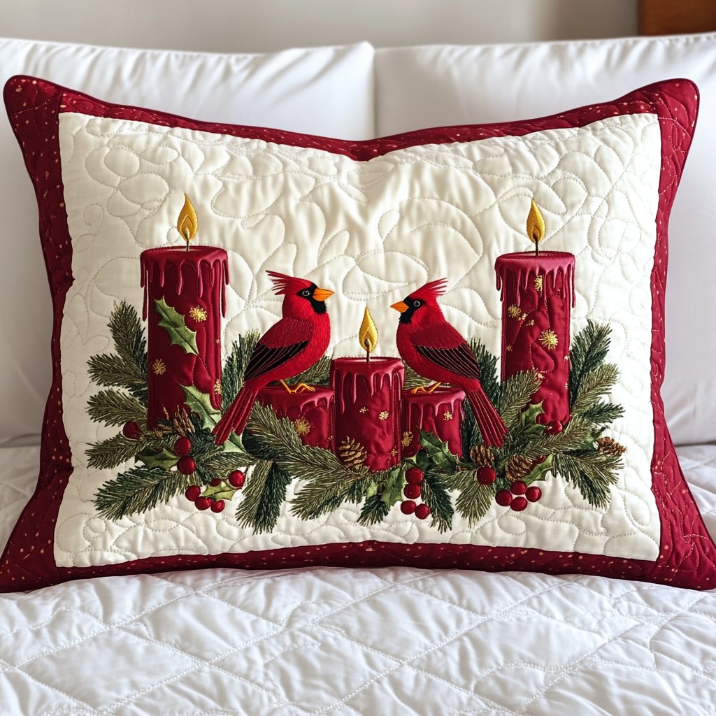 Candle Harmony Quilted Bedding Cushion Cover printed cushion cover