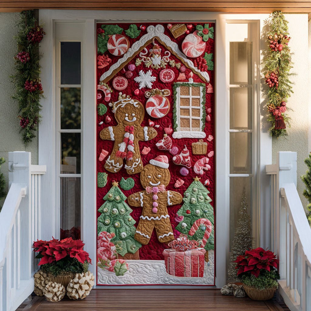 Candy Cottage Quilted Door Curtain printed door curtain