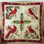 Cardinal Aura Quilted Cushion Cover printed cushion cover