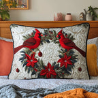 Cardinal Chorus Quilted Bedding Cushion Cover printed cushion cover