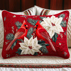 Cardinal Joy Quilted Bedding Cushion Cover printed cushion cover