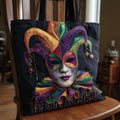 Carnival Queen Quilted Tote Bag printed quilted tote bag