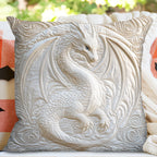 Celestial Dragon Quilted Cushion Cover printed cushion cover
