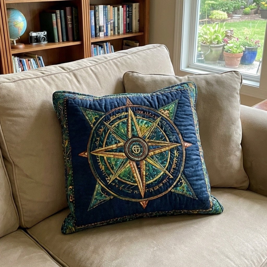 Celestial Navigator Quilted Cushion Cover printed cushion cover