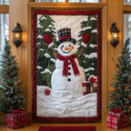 Charming Noel Quilted Door Curtain printed door curtain