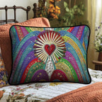 Cherished Heart Quilted Bedding Cushion Cover printed cushion cover