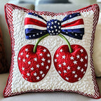 Cherry Pride Quilted Cushion Cover printed cushion cover