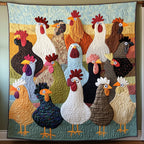Chicken Invaders Quilted Blanket printed blanket