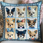 Chihuahua Bear Quilted Cushion Cover printed cushion cover