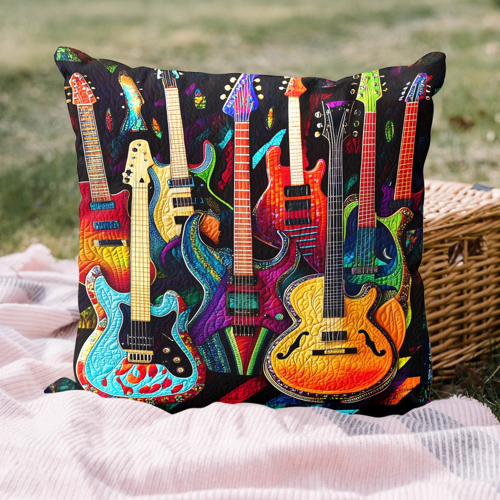 Chord Craze Quilted Cushion Cover printed cushion cover