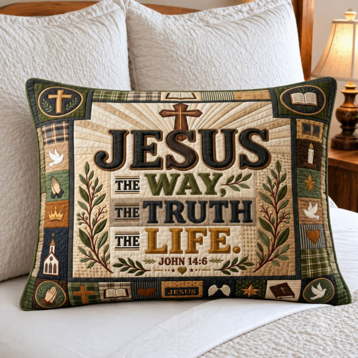 Christian Faith Bedding Cushion Cover printed cushion cover