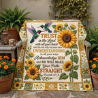 Christian Faith Quilted Blanket printed blanket