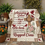 Christian Faith Quilted Blanket printed blanket