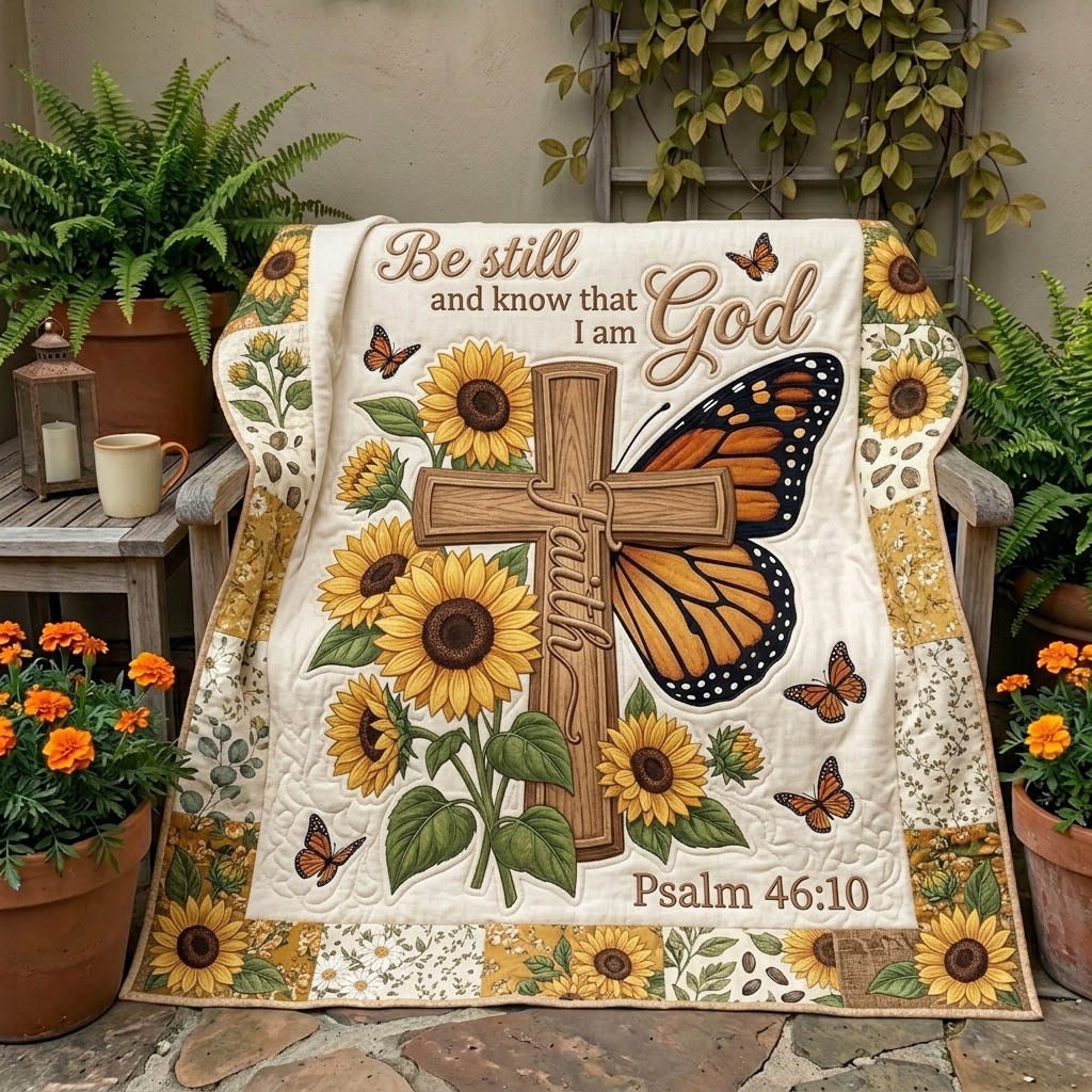 Christian Faith Quilted Blanket printed blanket