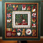 Christmas Confections Quilted Blanket printed blanket