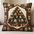 Christmas Horse Tree Quilted Pillow Case printed quilted cushion cover